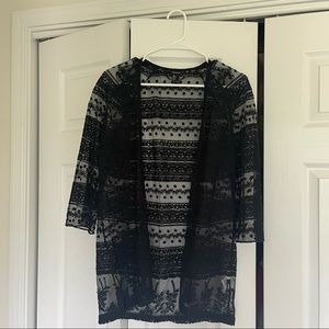 black small forever 21 cardigan